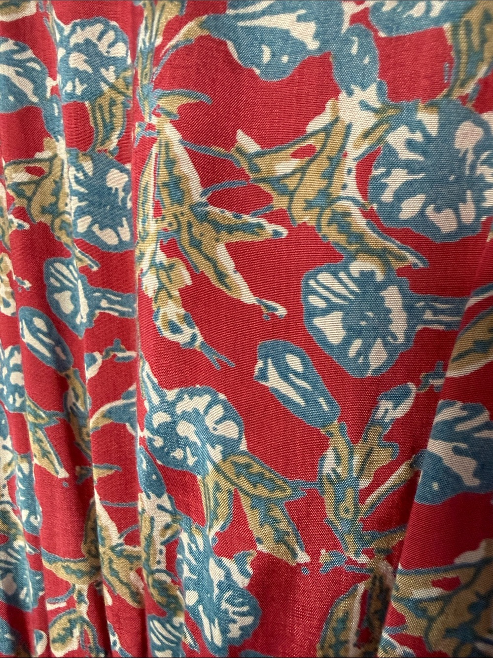 Natural Life Floral Red V-Neck Maxi Dress - - Picture 4 of 5